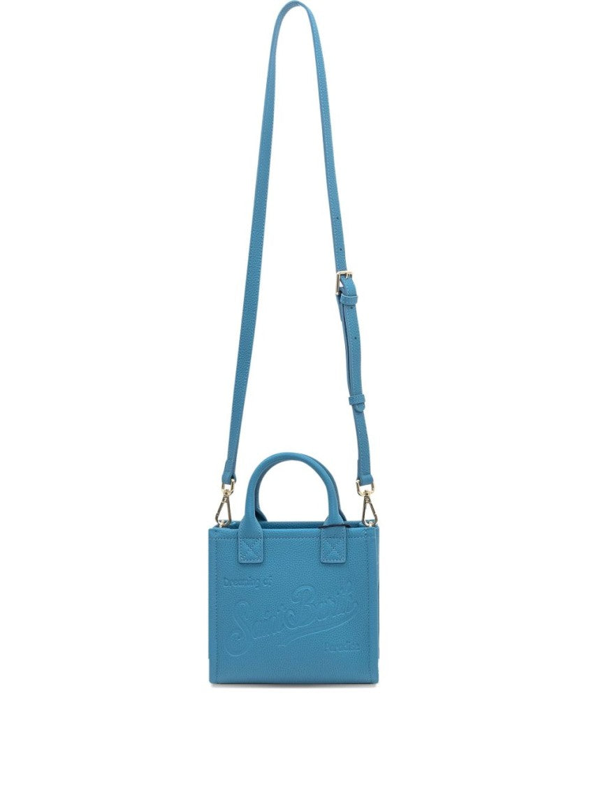 Mc2 Saint Barth Square-Shaped Mini Vanity Bag With Embossed Design
