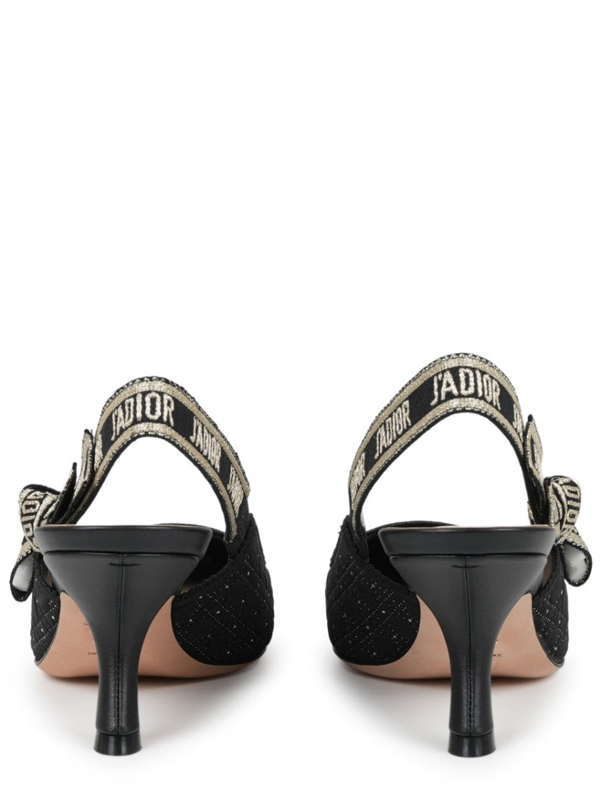 Dior Multicolor Kitten Heel Slingback Pumps