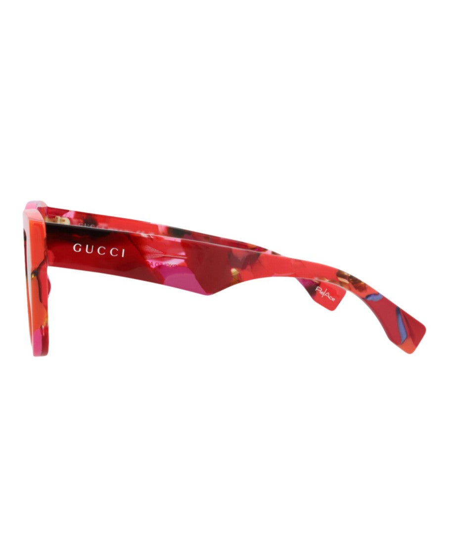 Gucci Square-Frame Recycled Acetate Sunglasses With Vibrant Multicolor Design