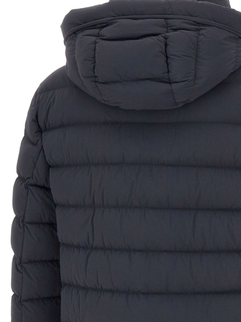 Peuterey Tailored Black Coat With Minimalist Design