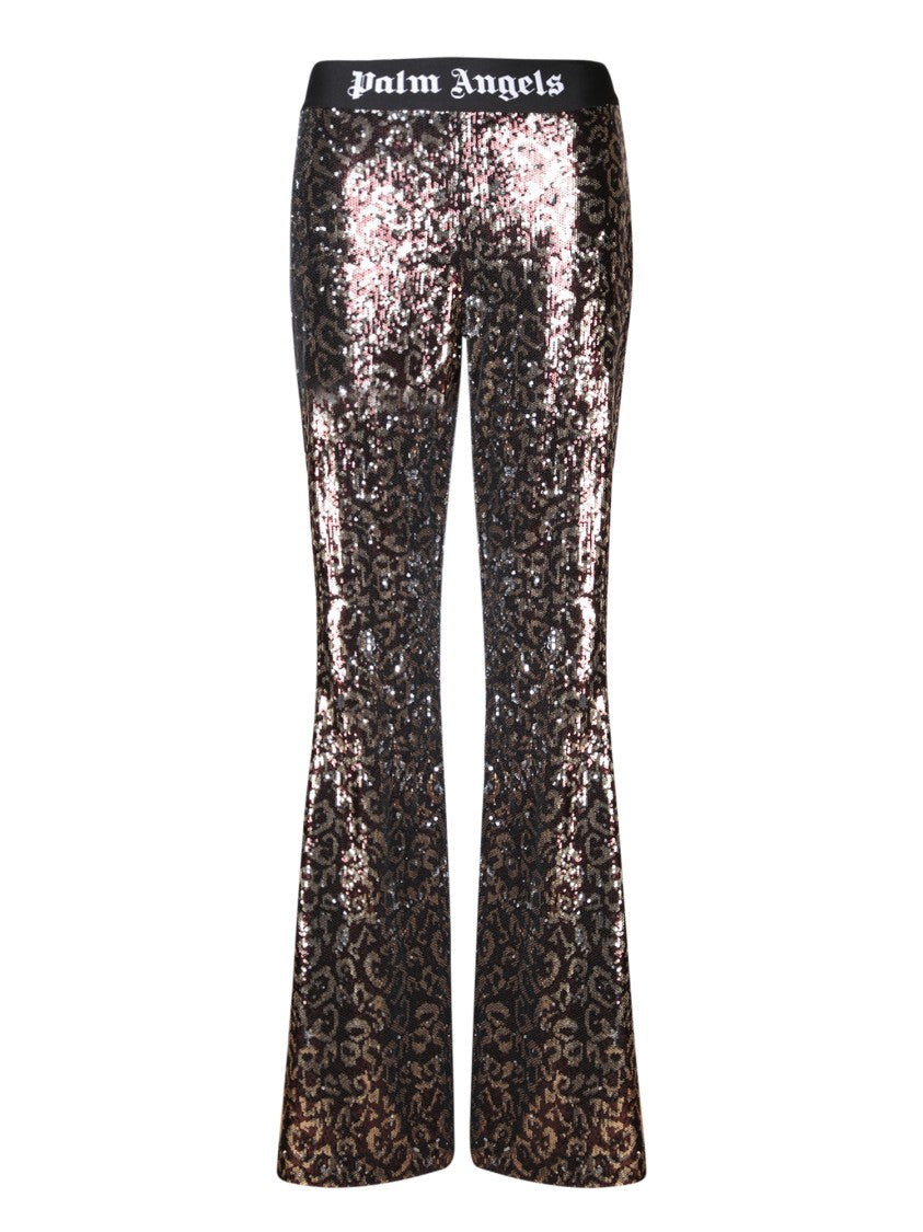 Palm Angels Brown Comfortable Blend Trousers