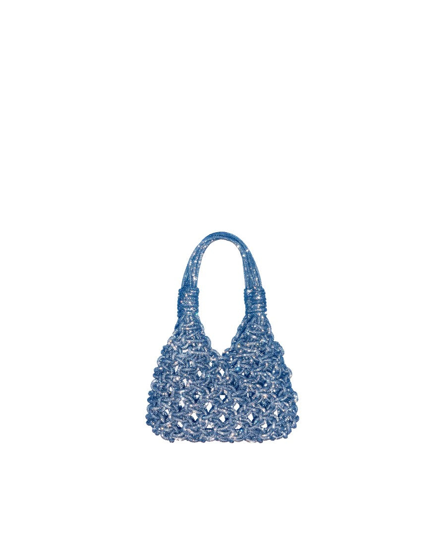 Hibourama Jeans Vannifique Mini Compact Crystal Handbag
