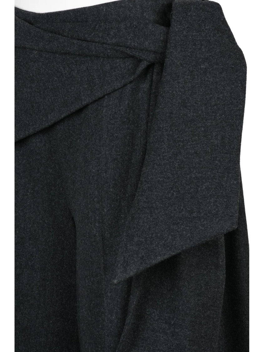 Max Mara Palazzo Trousers With High Waist And Sash Detail