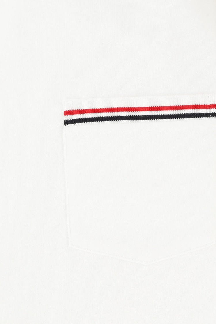 Thom Browne Essential White T-Shirt With Refined Fit