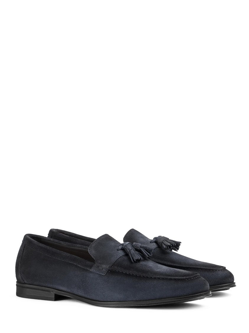 Doucal's Tassel Moccasin Silhouette In Soft Calf Leather