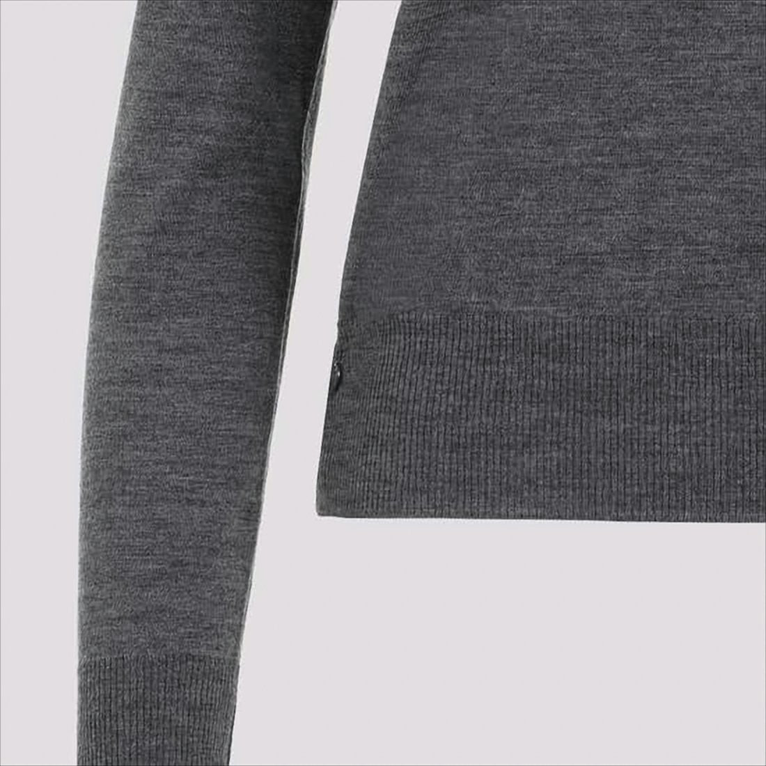 Thom Browne Relaxed-Fit Merino Wool Sweater With Signature Four Stripes