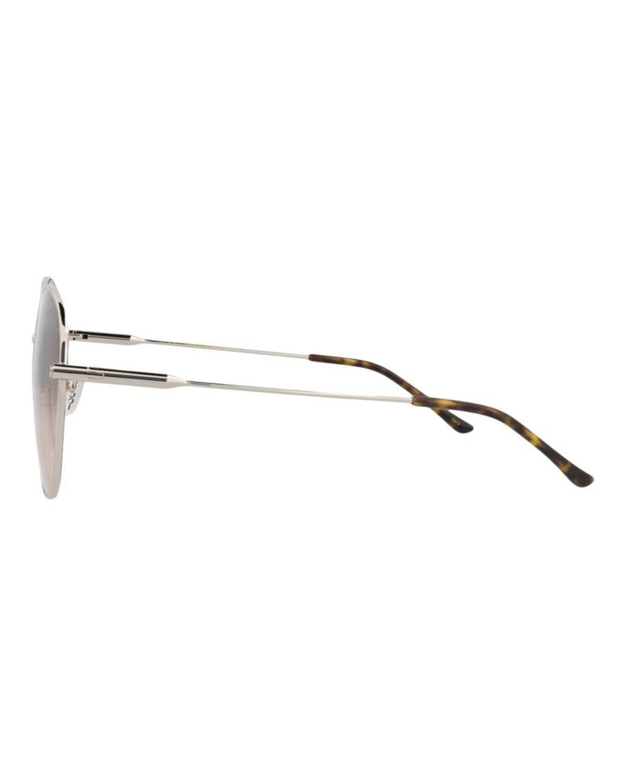 Gucci Round-Frame Metal Sunglasses
