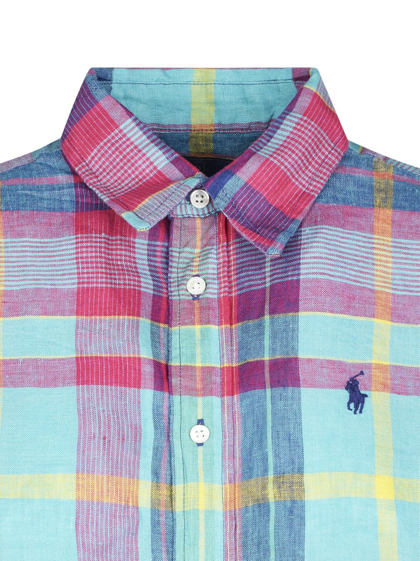 Polo Ralph Lauren Vibrant Plaid Long-Sleeve Button-Up Shirt