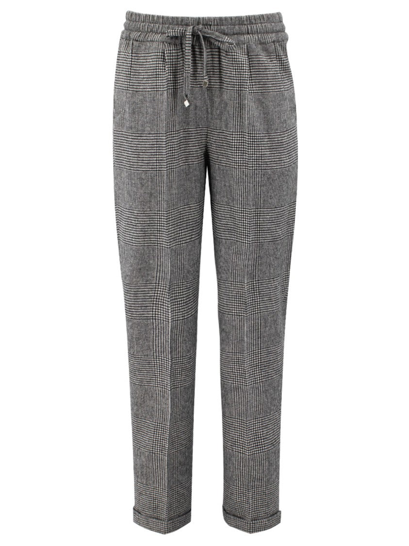 Kiton Soft Virgin Wool Black Trousers