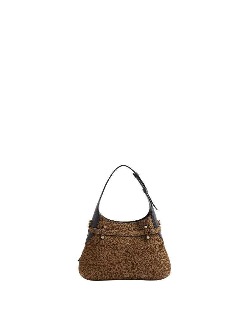 Borbonese Mini Suede Hobo Bag