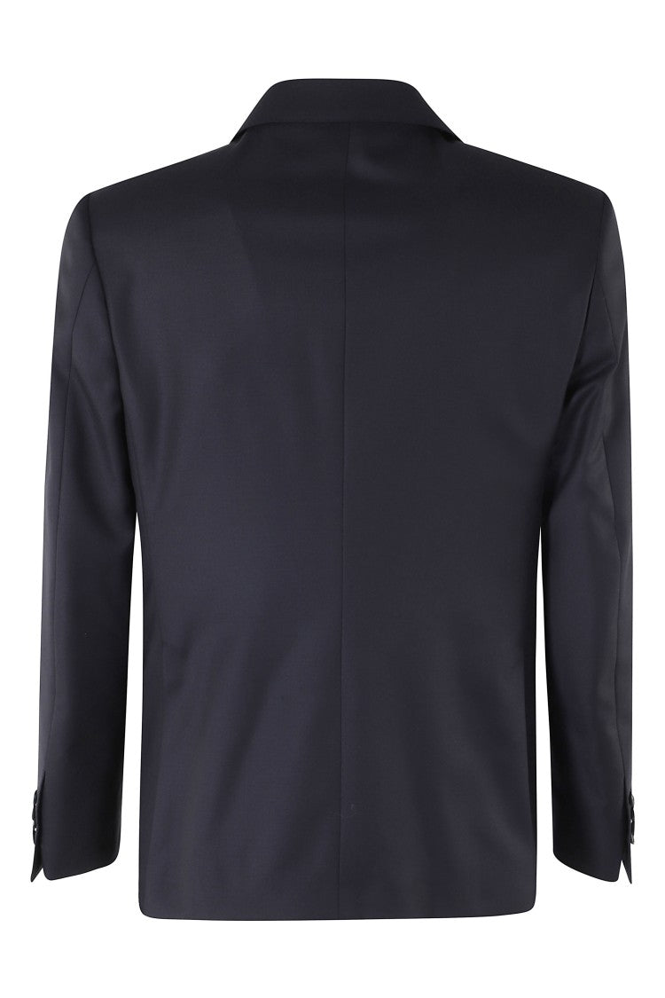 Tagliatore Blue Bruce Tailored Peak Lapel Wool Suit