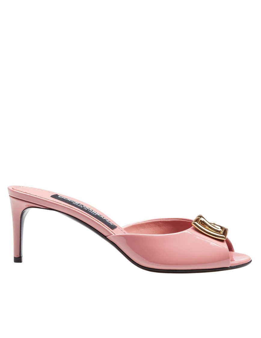 Dolce & Gabbana Pink Leather Keira Sandal