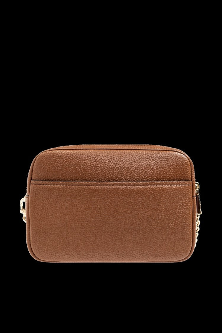 Michael Kors Brown Bryant Leather Double-Zip Camera Shoulder Bag