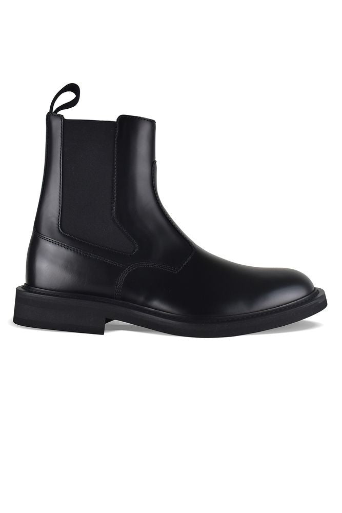 Bottega Veneta Black Leather Chelsea Boots