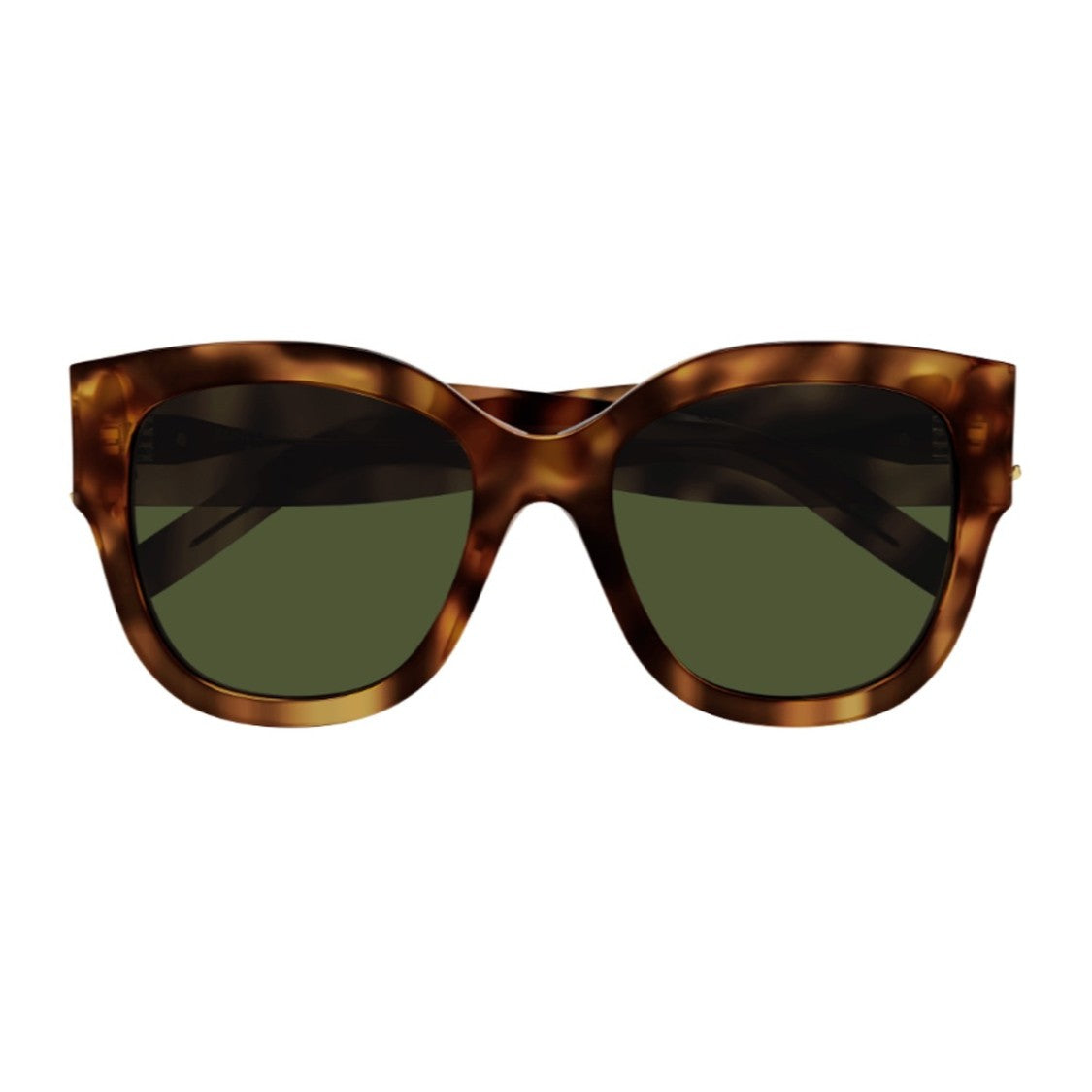 Saint Laurent Havana Sl M95/F Monogram Recycled Acetate Square Sunglasses