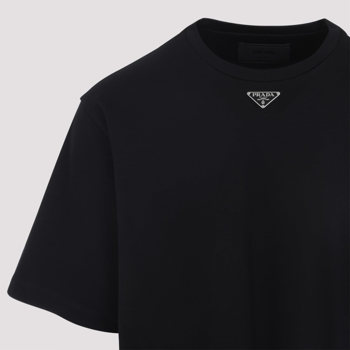 Prada Black Cotton T-Shirt