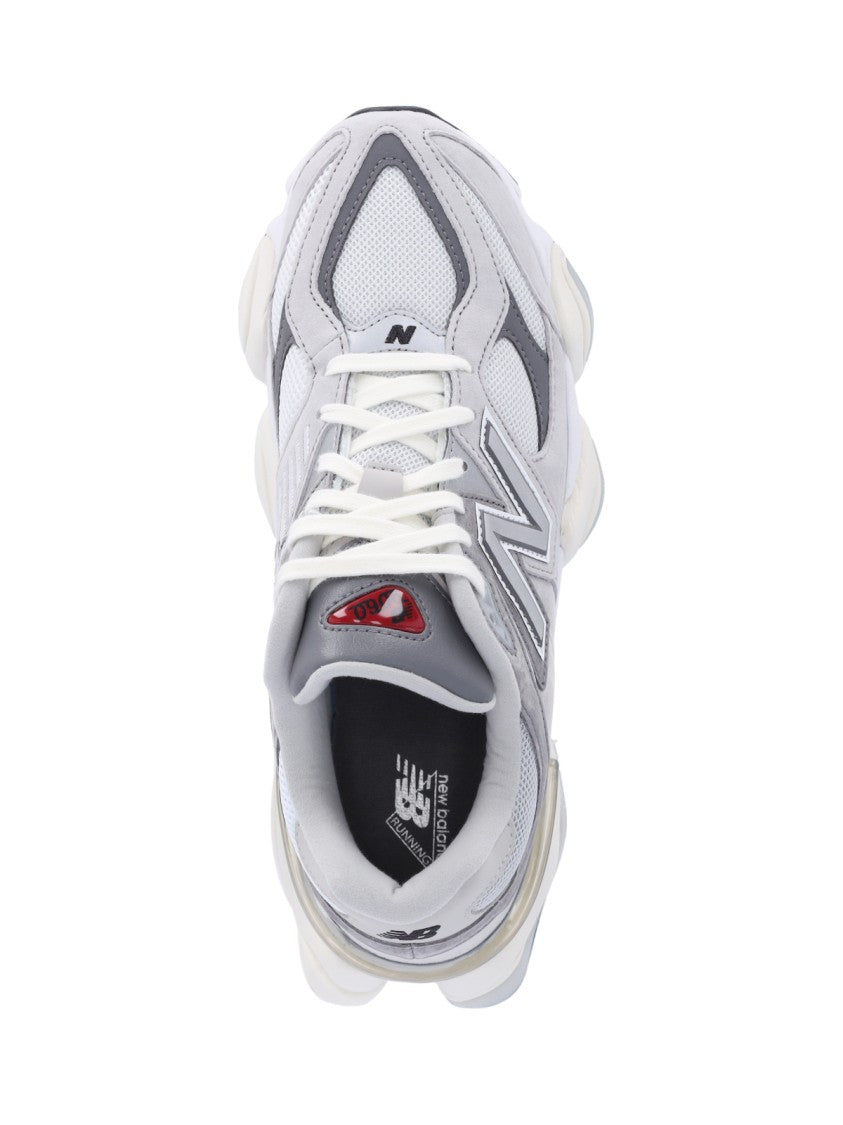 New Balance Grey 9060 Suede Mesh Sneakers