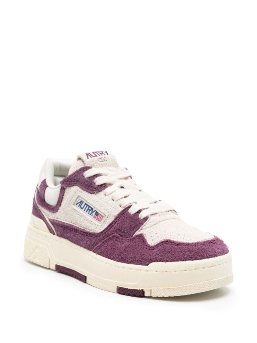 Autry Purple Sneakers With Textured Upper And Sole