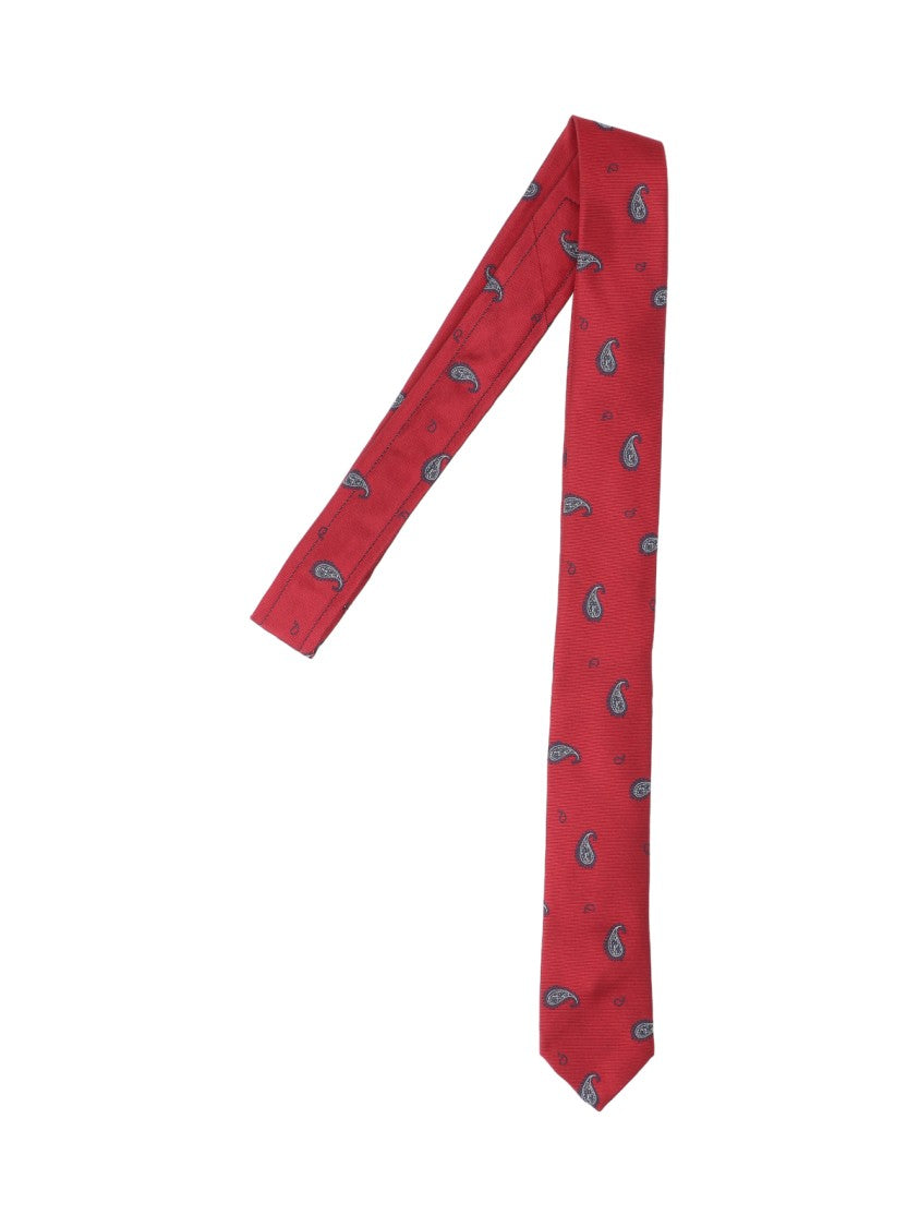 Thom Browne "Paisley" Tie – Red