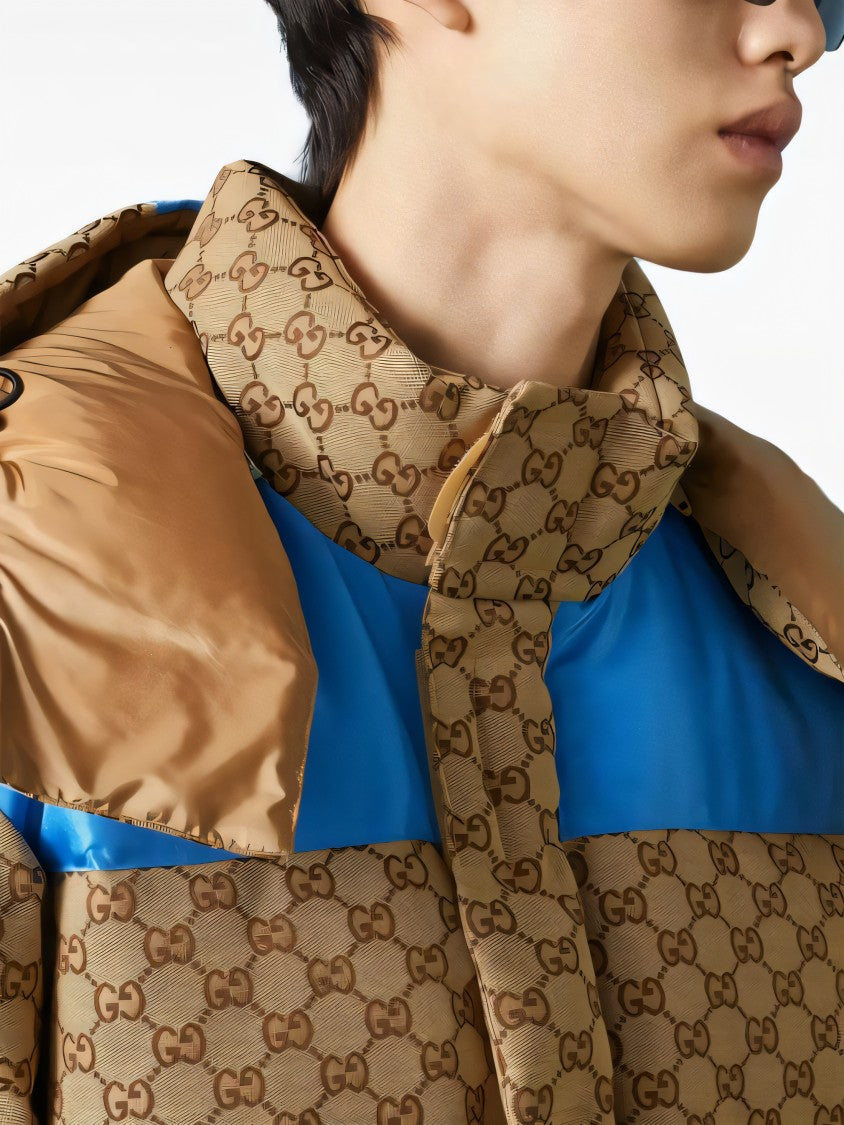 Gucci Geometric Patterned Padded Jacket