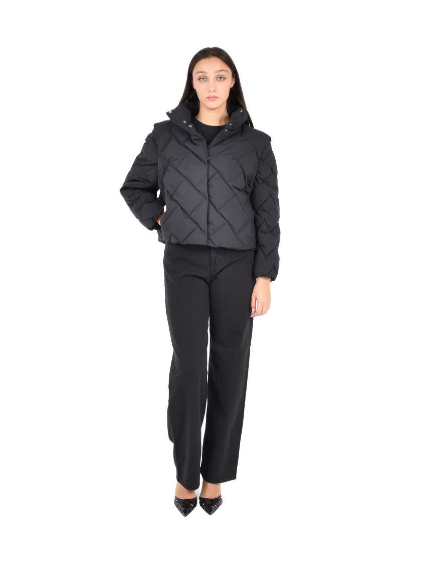 Herno Diamond-Quilted Nylon Down Jacket With High Collar