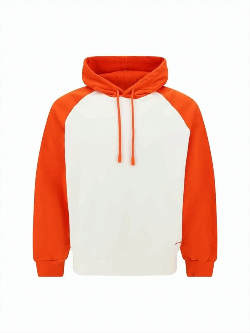 Sunnei Two-Tone Hooded Sweatshirt With Embroidered Logo