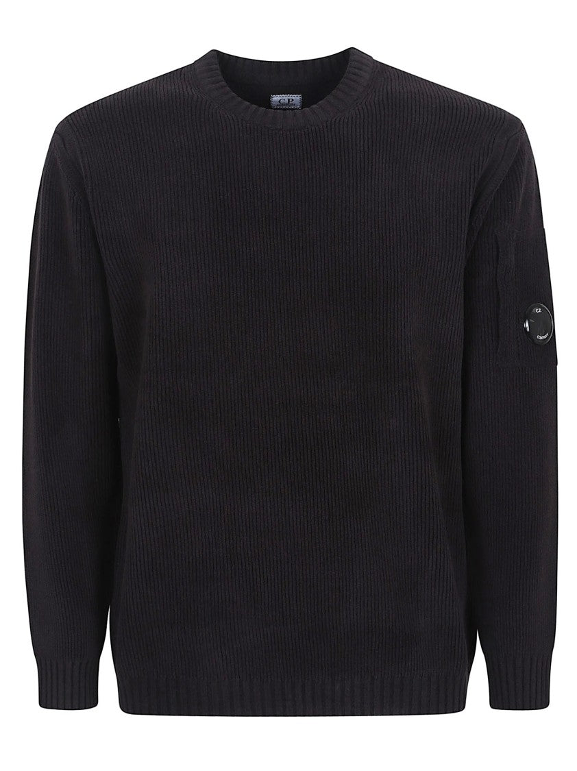 C.P. Company Knitwear Crew Neck In Chenille Cotton