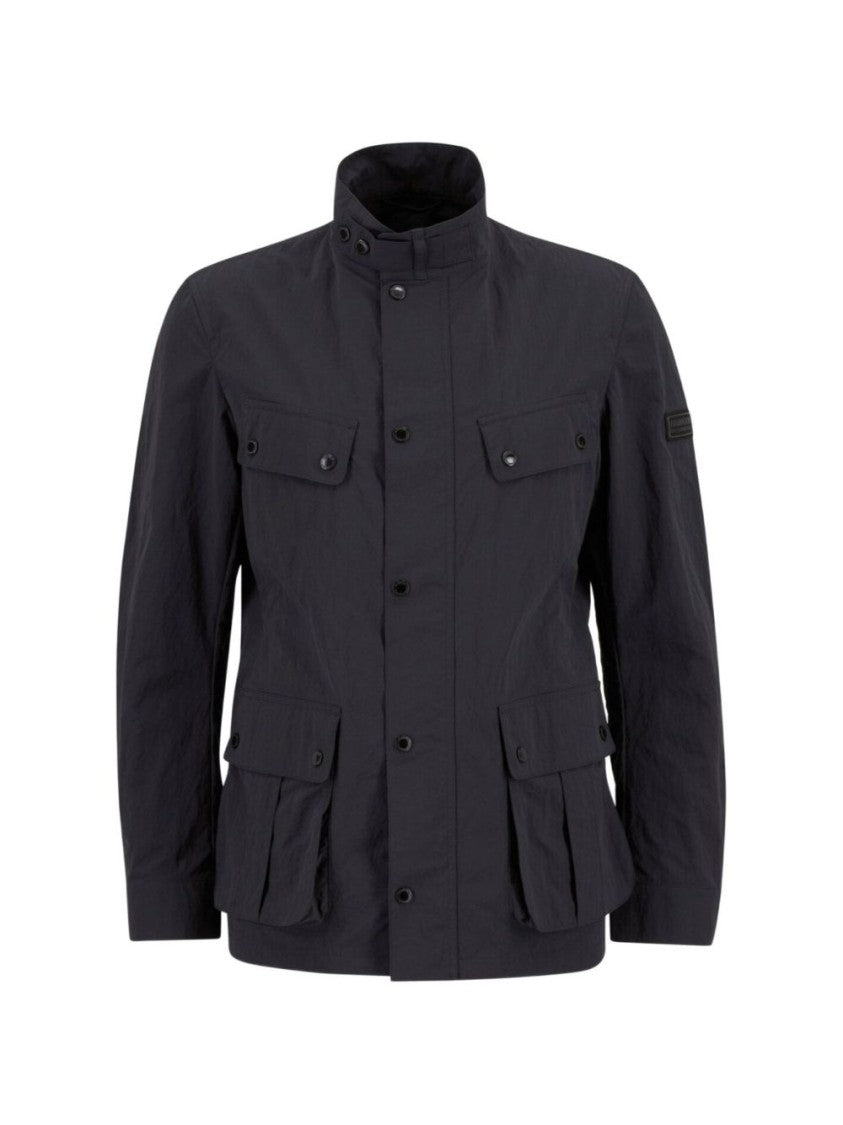 Barbour Structured Black High Collar Jacket