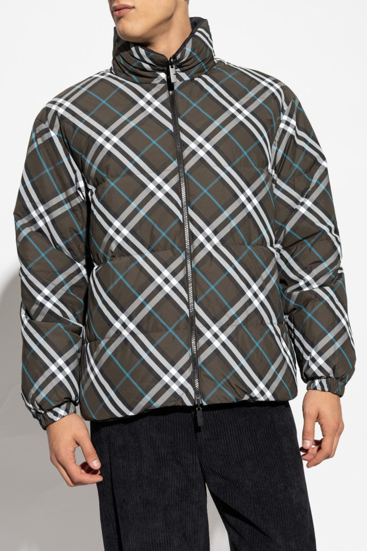 Burberry Reversible Men's Jacket With Checkered Pattern