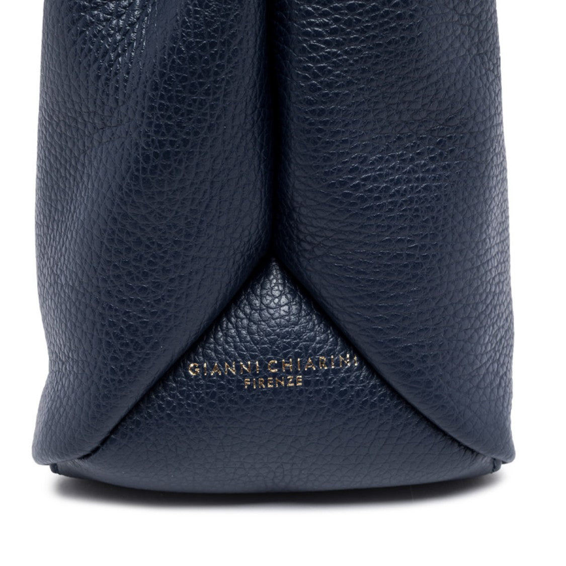 Gianni Chiarini Leila Bag In Navy Blue Grained Leather