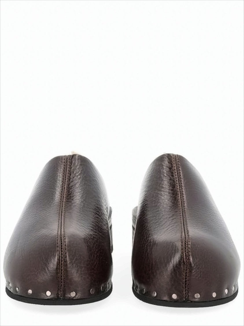 Our Legacy Deep Brown Cowhide Leather Slip-On Mules