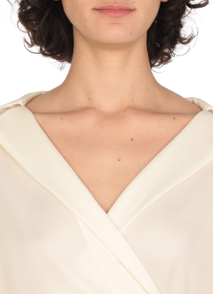 Philosophy Di Lorenzo Serafini Ivory Shirt With Neckline