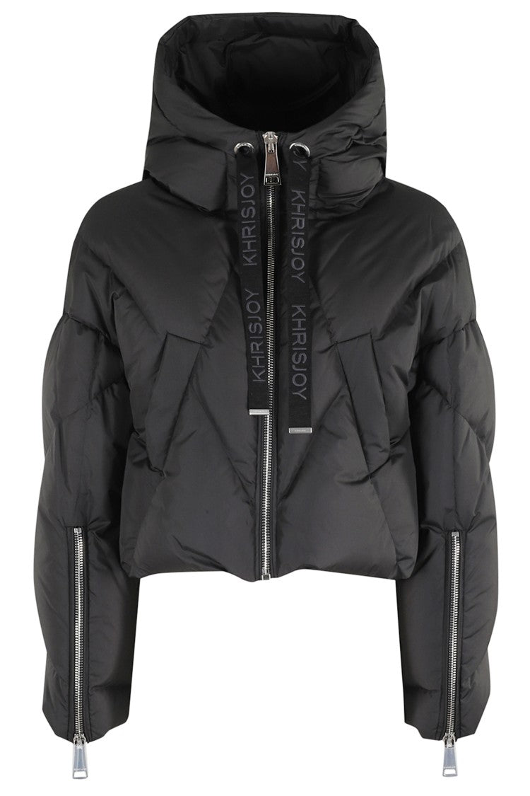 Khrisjoy Cropped Iconic Milano Puffer Jacket In Mat Nylon