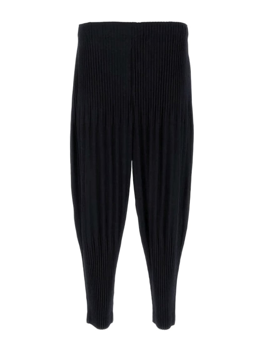 Homme Plissé Issey Miyake Pleated Tapered Jogger Pants With Elastic Waistband