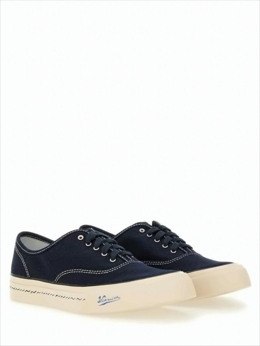 Visvim Canvas Upper Sneakers With Contrasting White Details