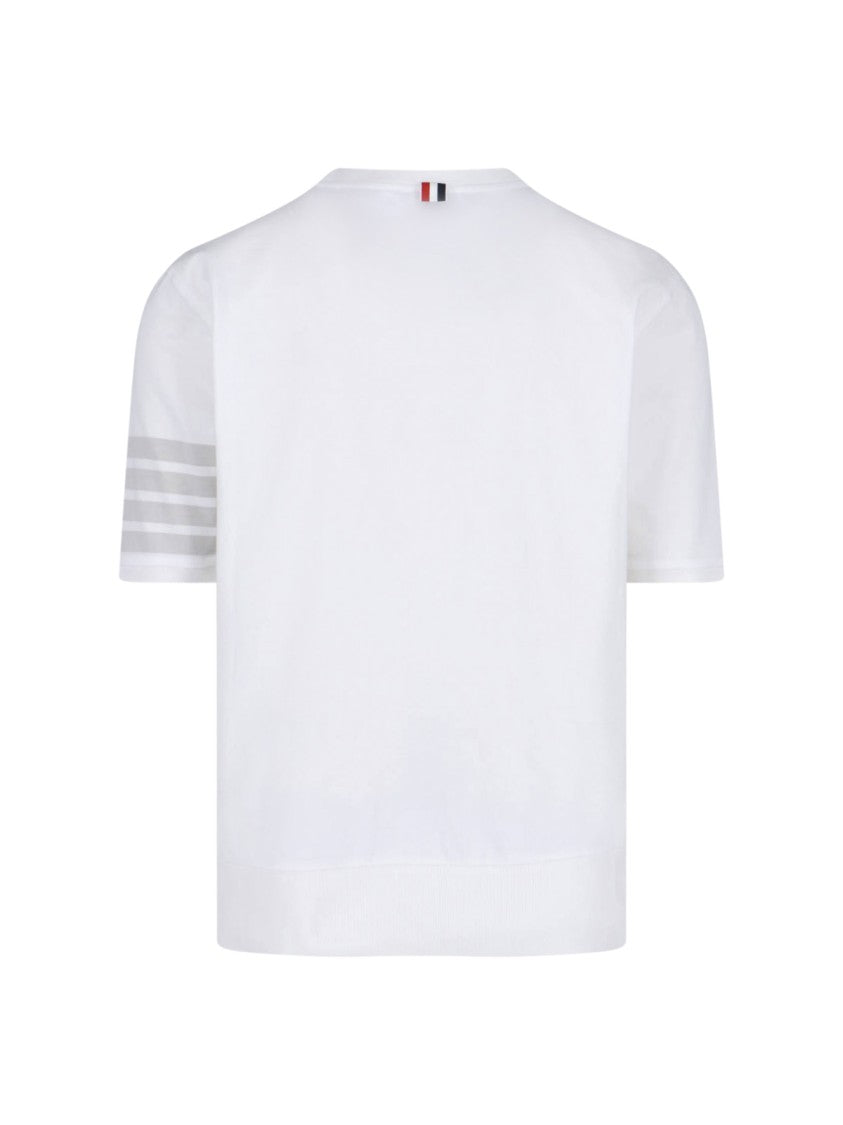 Thom Browne "4 Bar" T-Shirt – White