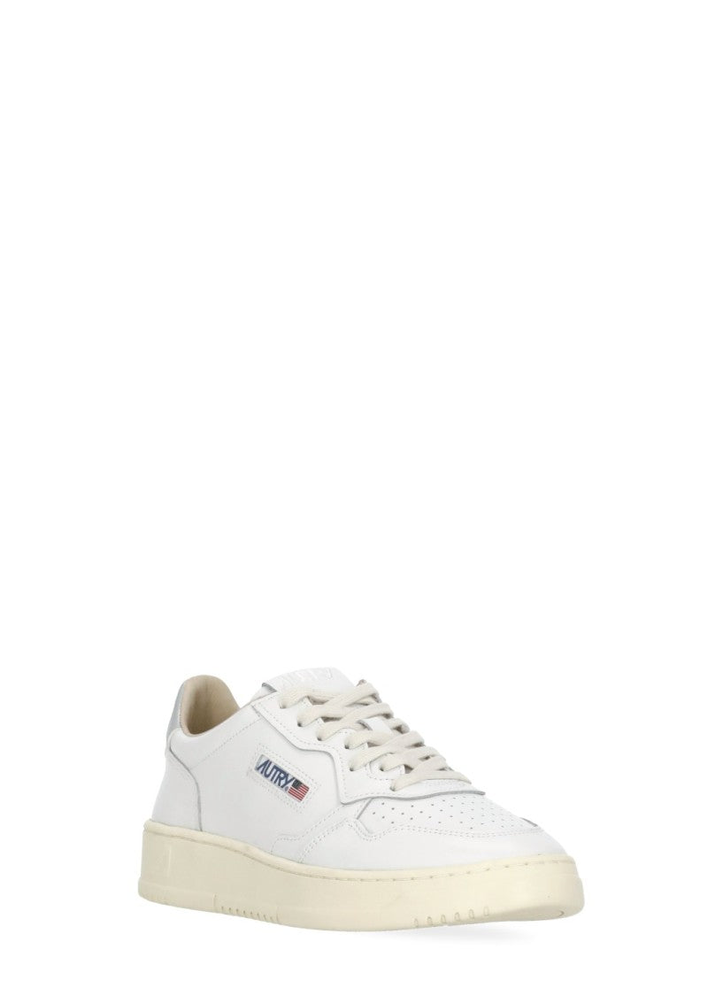 Autry White Medalist Low Leather Sneakers