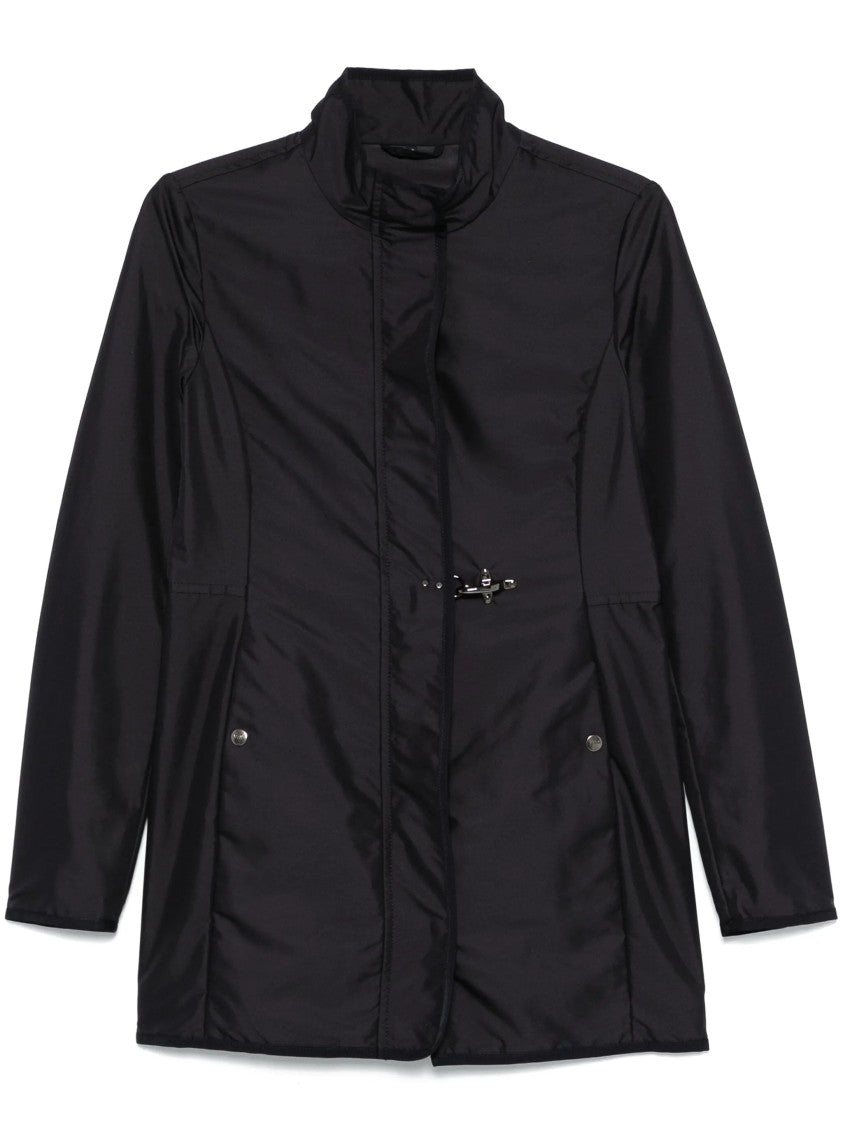 Fay Easy Virginia High Collar Dual Closure Coat