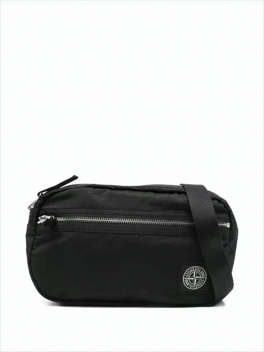 Stone Island Rectangular Polyamide Crossbody Bag With Minimalist Design