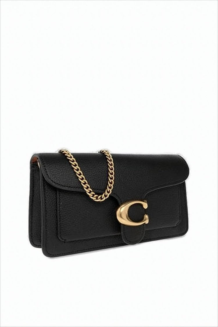 Coach Pebbled Texture Crossbody Bag With Gold-Tone Clasp