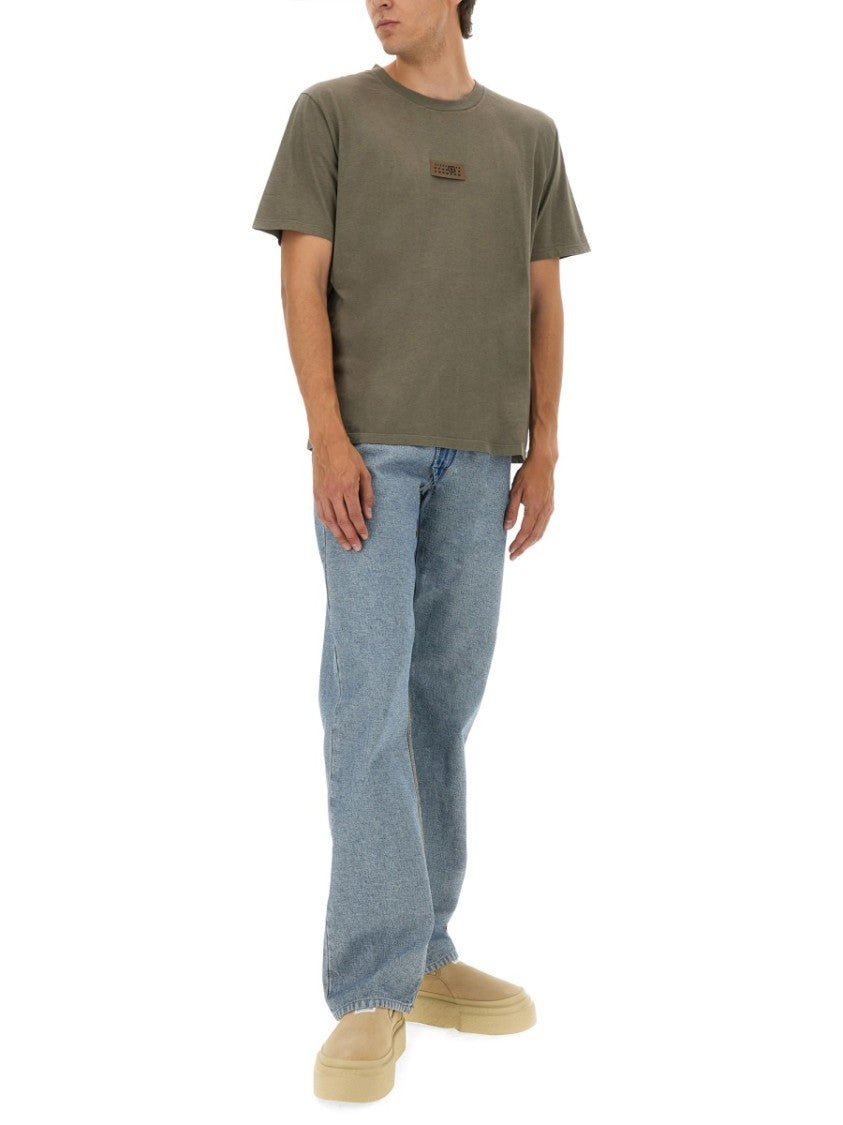 Mm6 By Maison Margiela Relaxed-Fit Cotton T-Shirt With Logo Patch