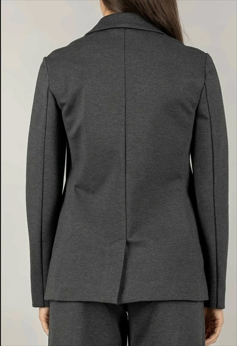 Max Mara Single-Breasted Jersey Jacket With Classic Lapel