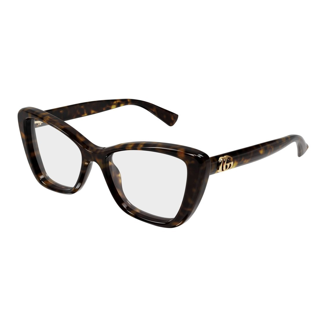 Gucci Gg1977o Cat-Eye Tortoiseshell Frame Eyeglasses