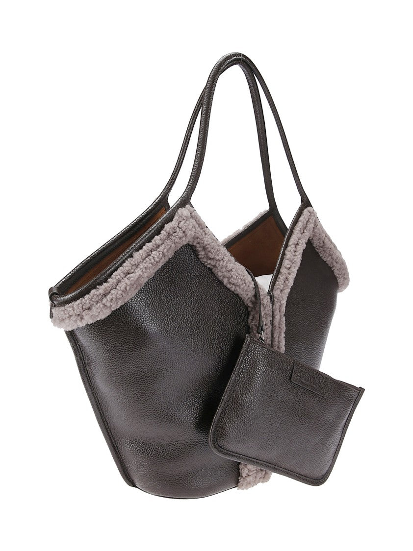 Hereu Calella Curly Shearling Trims Bag