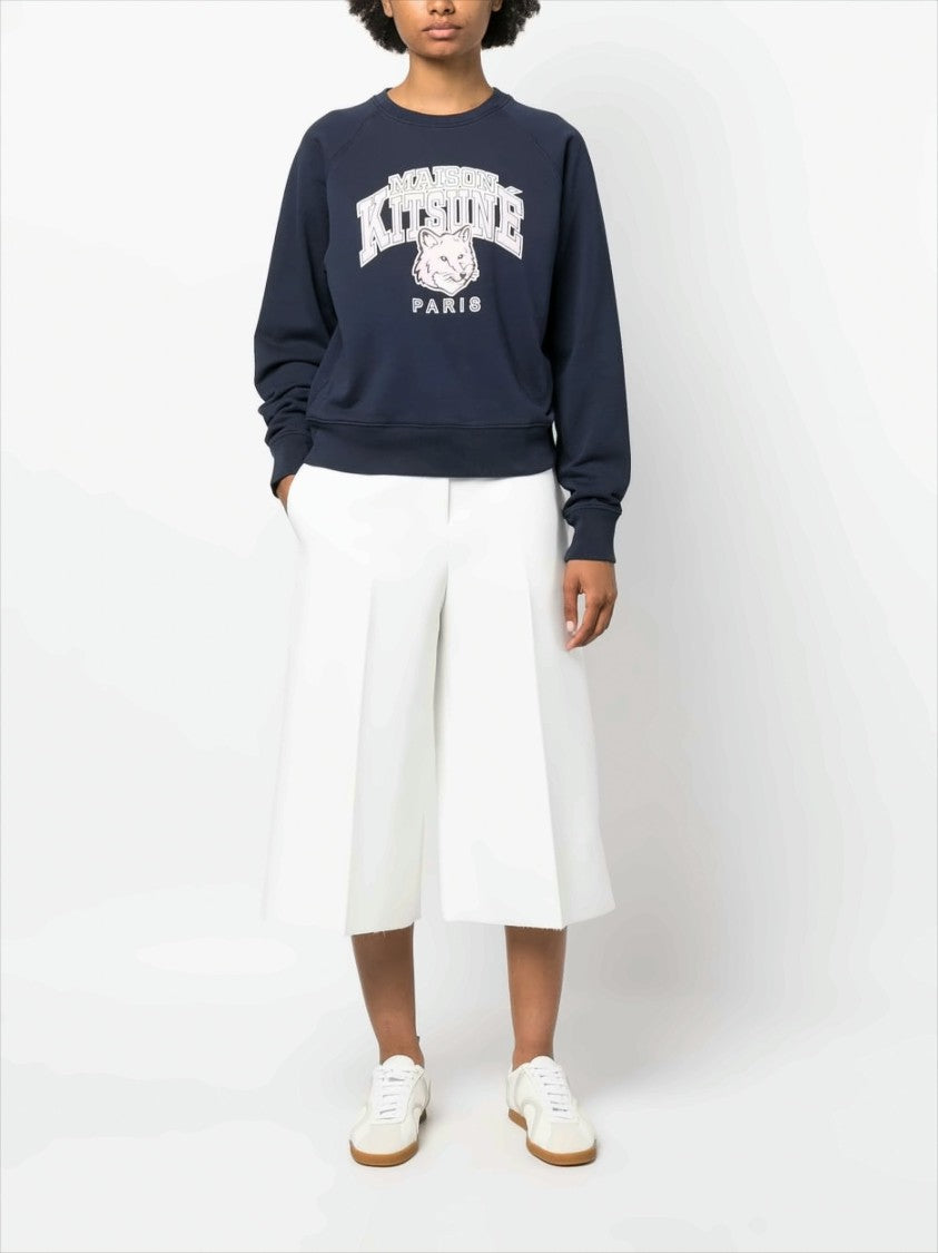 Maison Kitsuné Classic Crew Neck Fox Graphic Sweatshirt