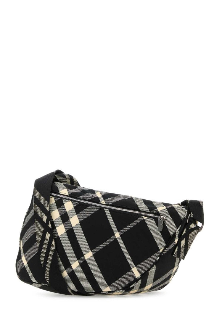Burberry Embroidered Fabric Shield Crossbody Bag