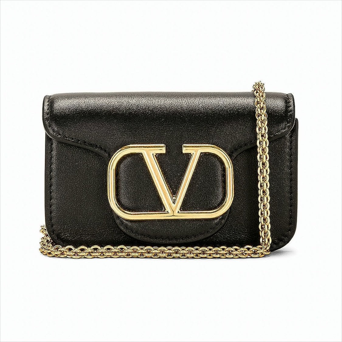 Valentino Garavani Micro Shoulder Bag In Smooth Calf Leather