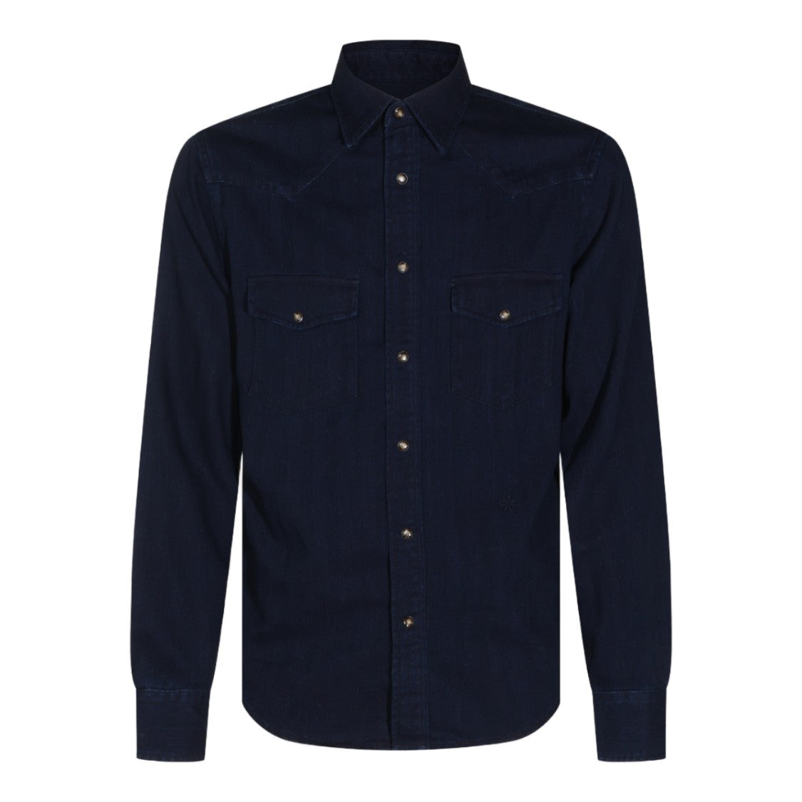 Jacob Cohen Pointed Collar Snap Button Shirt