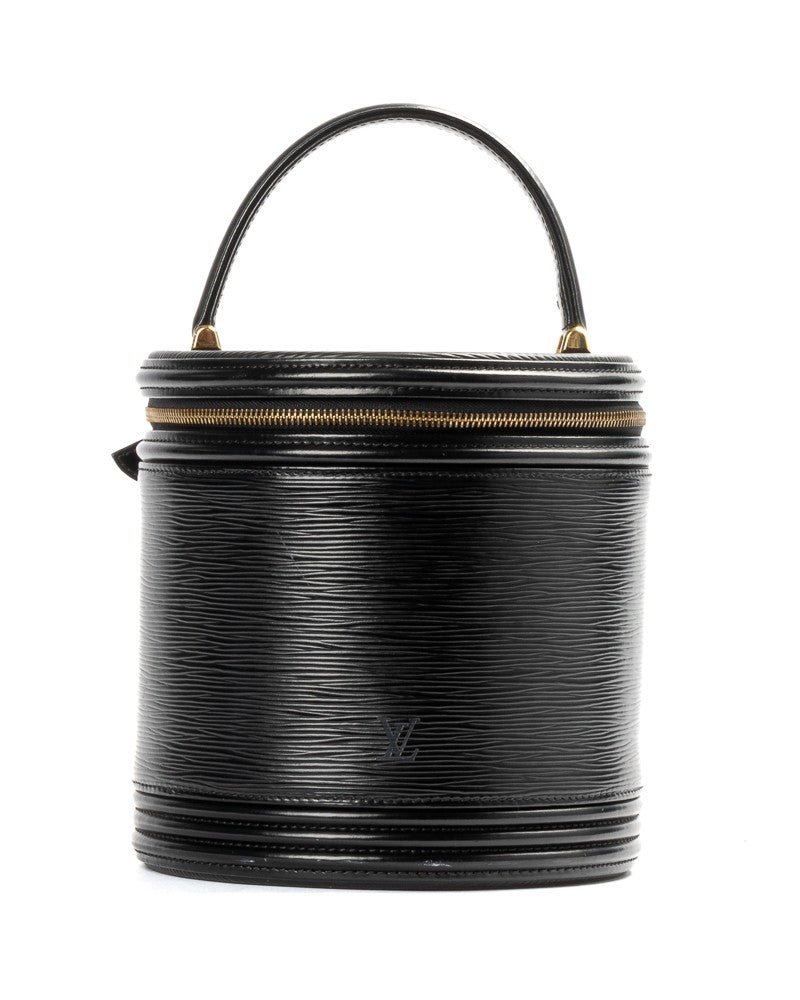 Louis Vuitton Cannes Bucket Bag Mm Epi Black