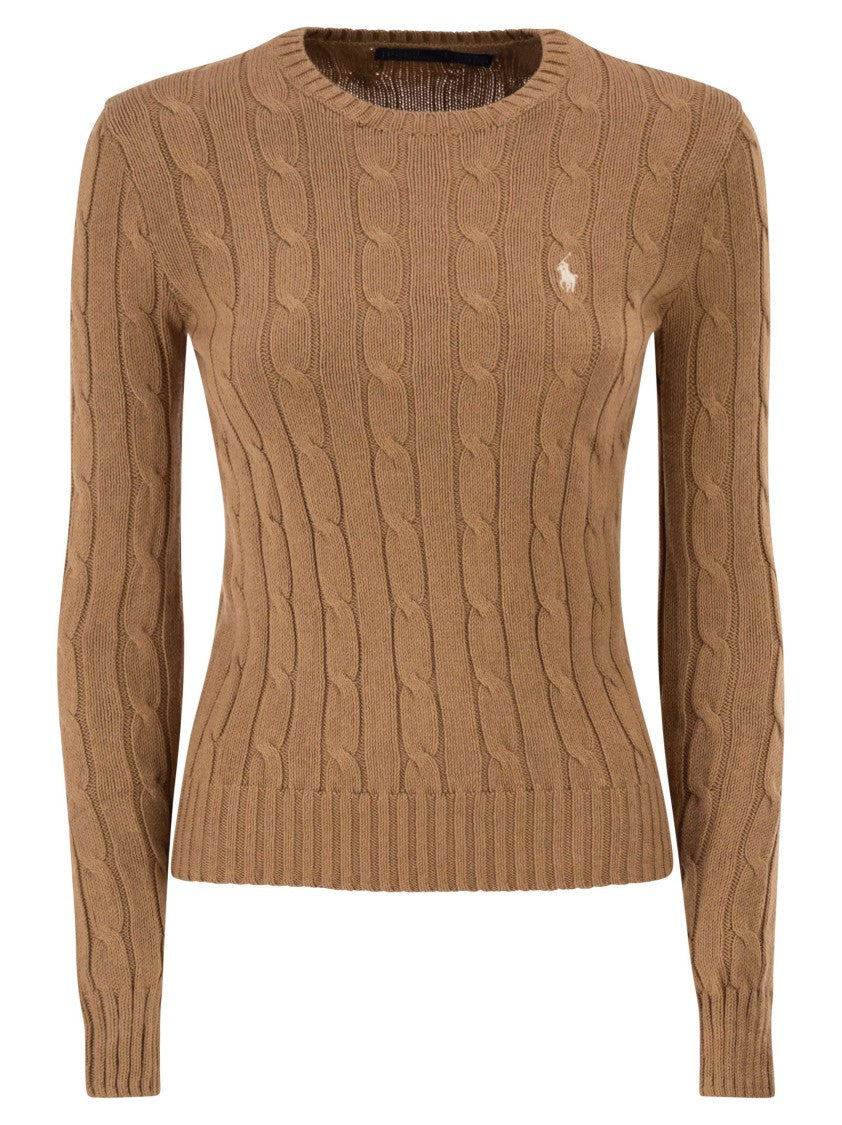Polo Ralph Lauren Cotton Cable Knit Crew Neck Jumper